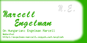 marcell engelman business card